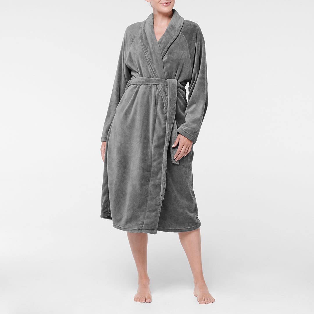 Ladies' 100% Long Silk Kimono Robes with Belt Floral Printed Nightwear