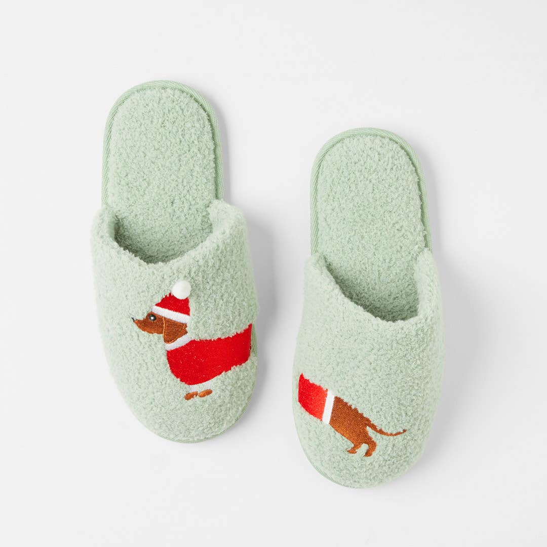 Lands end dachshund slippers shop