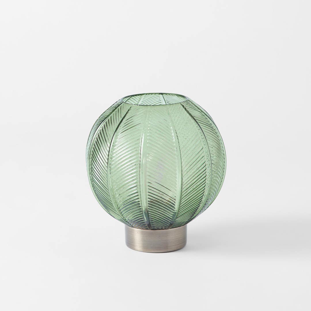 Green glass desk shop lamp shade