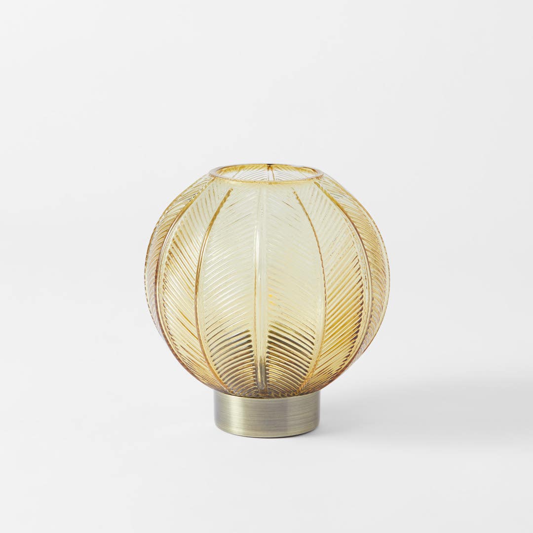 Greta Led Glass Lamp Ochre