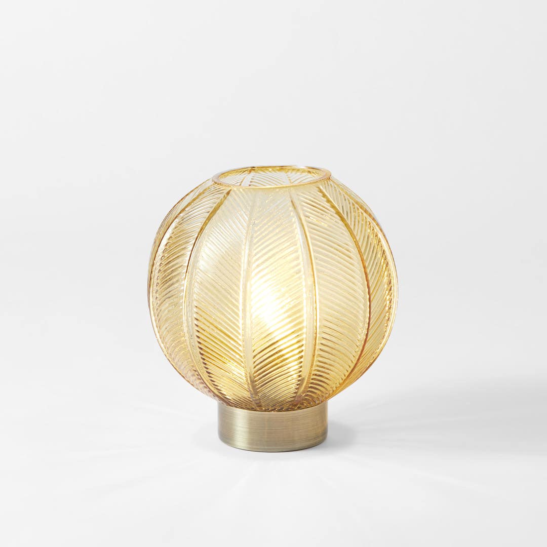 Greta Led Glass Lamp Ochre