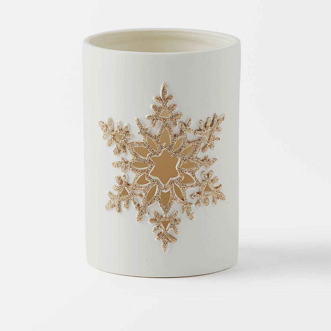 Snowflake tea light holders deals