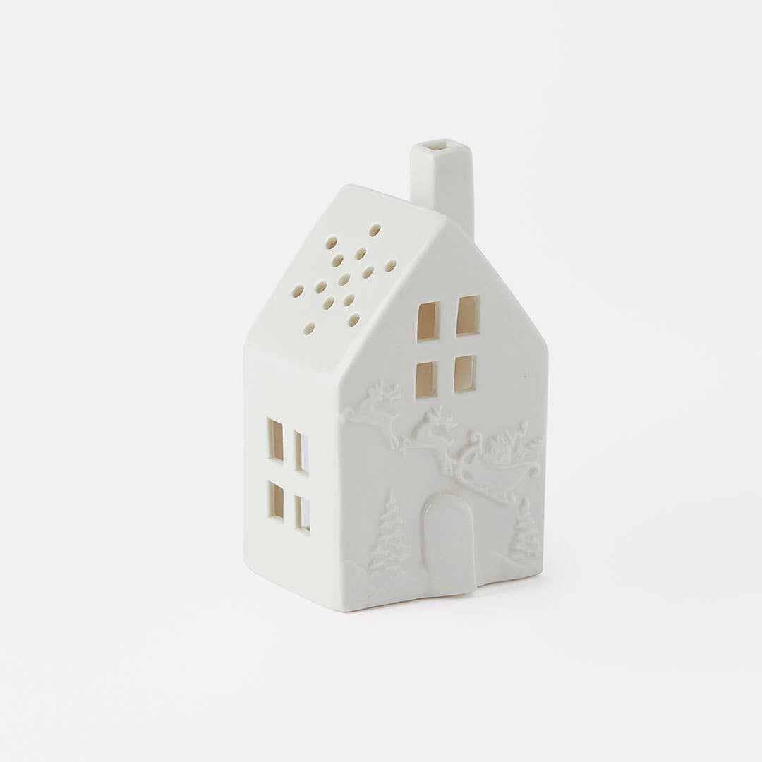 Buy Santa And Sleigh House Tealight Online Bed Bath N Table