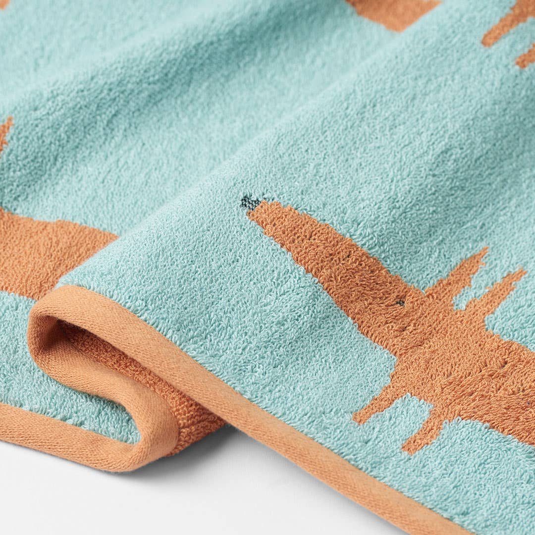 Buy Mr Fox Towels Lighand Towels Blue Orange Bed Bath N Table