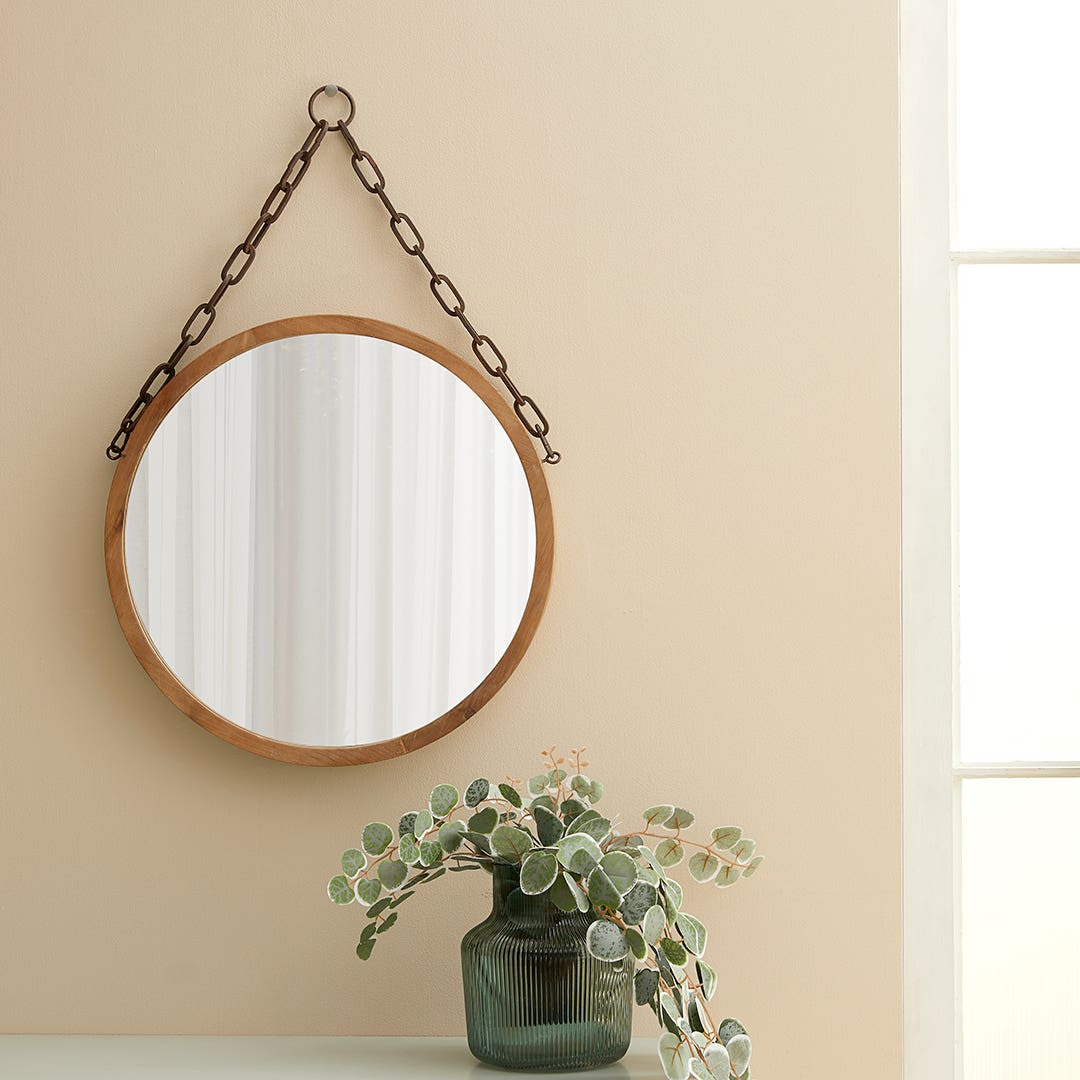 Hanging wall mirror discount