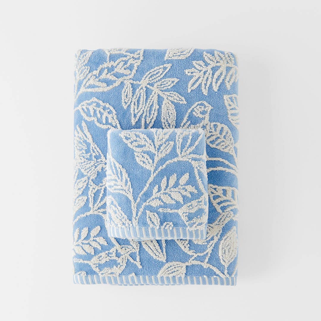 Shop Birdsong Towel Blue Online Bed Bath N Table