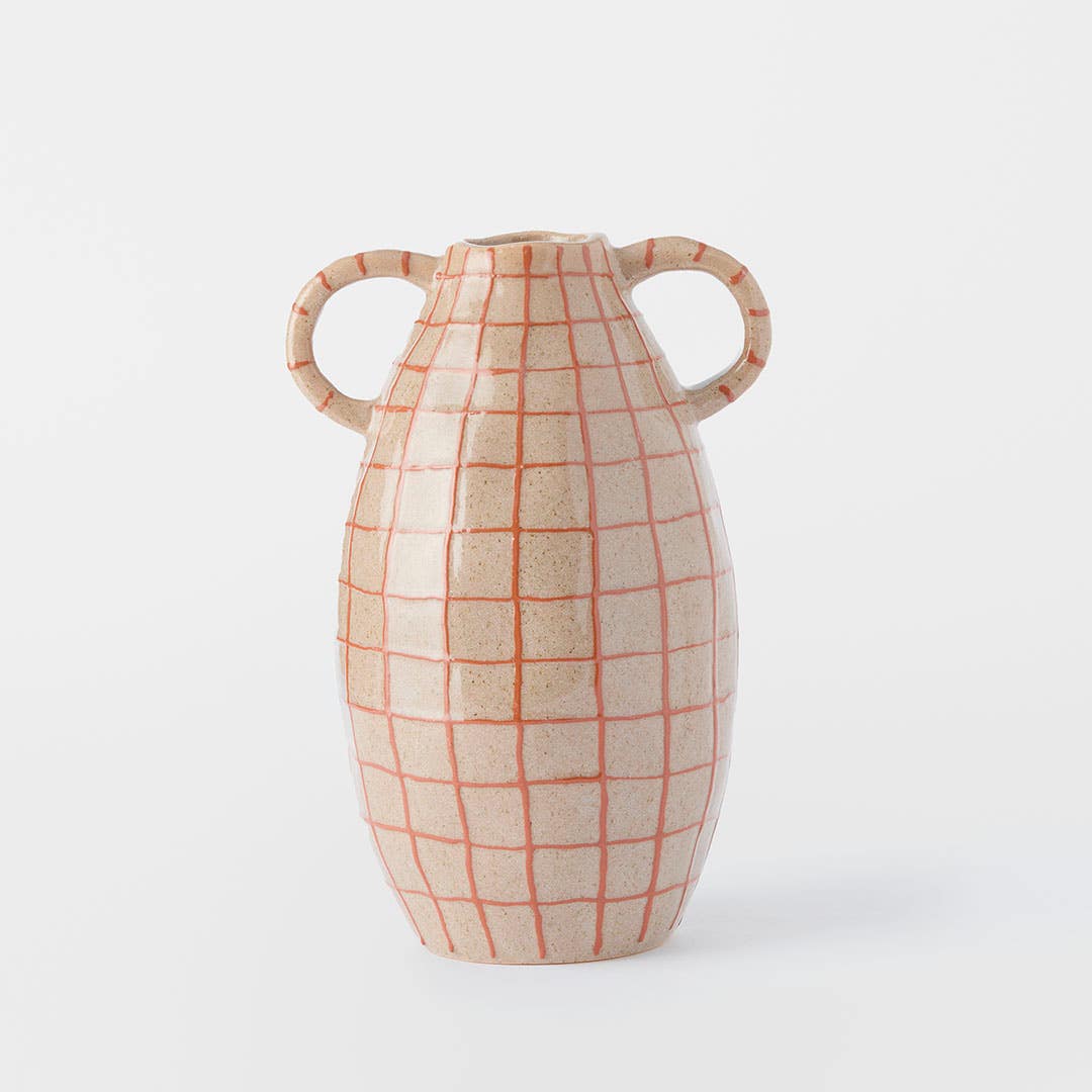 Rosy Check Great Ceramic Vase
