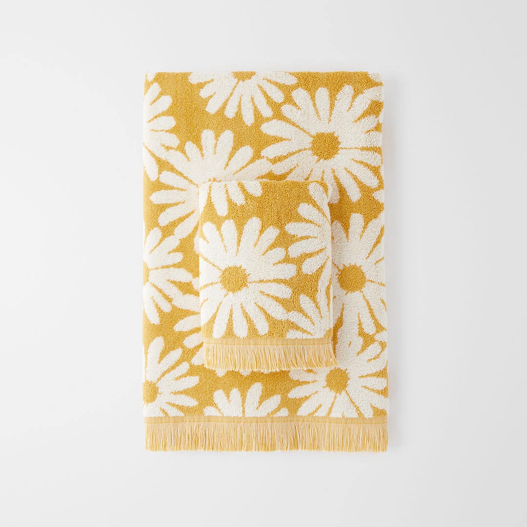 Shop Daisy Towel Yellow Online Bed Bath N Table