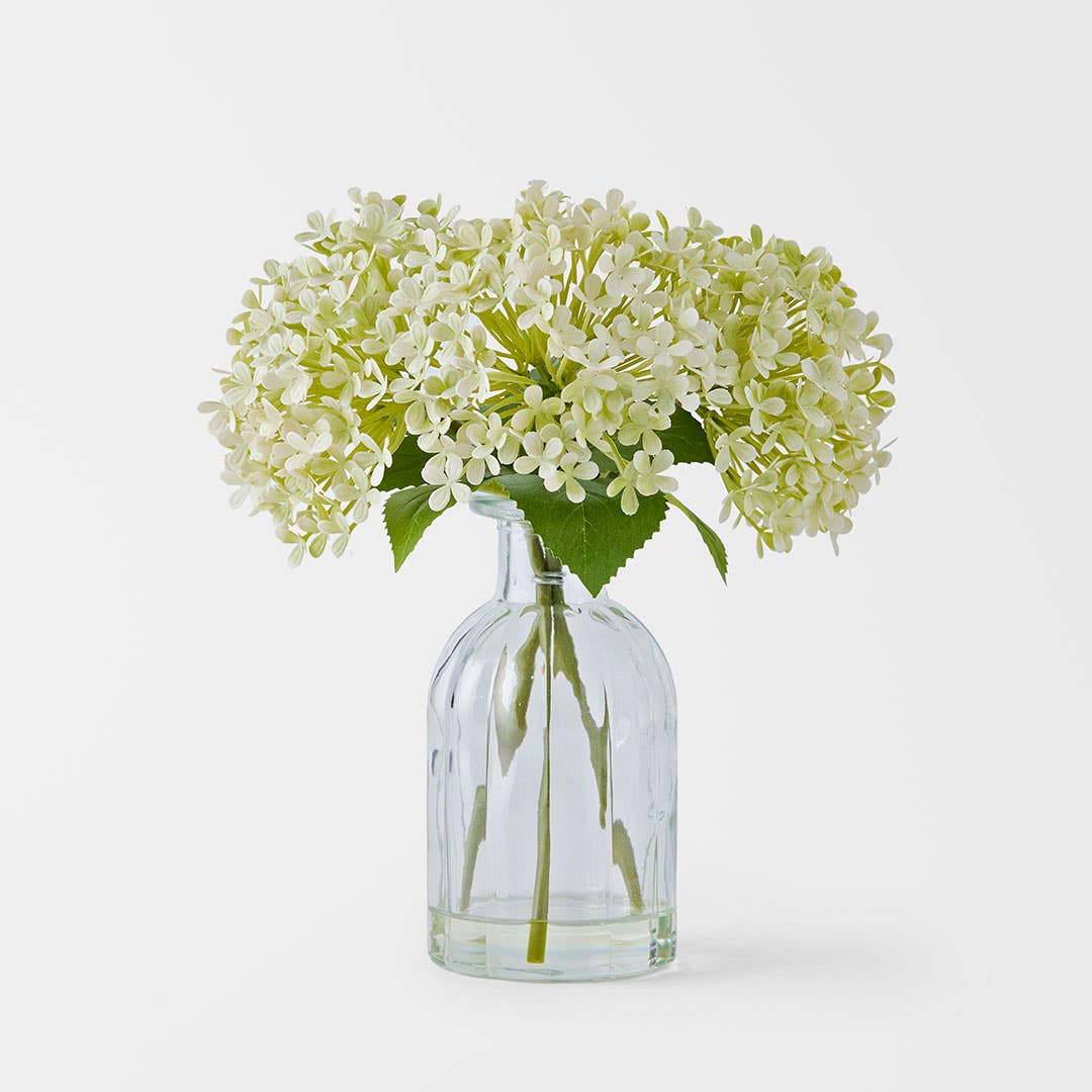 Shop Hydrangea in Glass Vase Online | Bed Bath N' Table