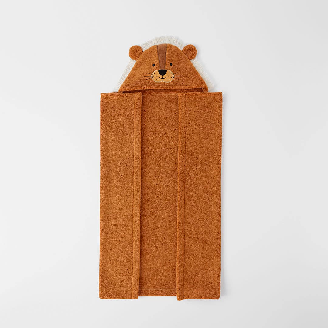 Lion hooded baby towel deals