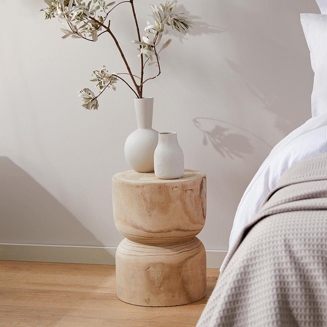 Shop Madden Wood Stool Online Bed Bath N Table