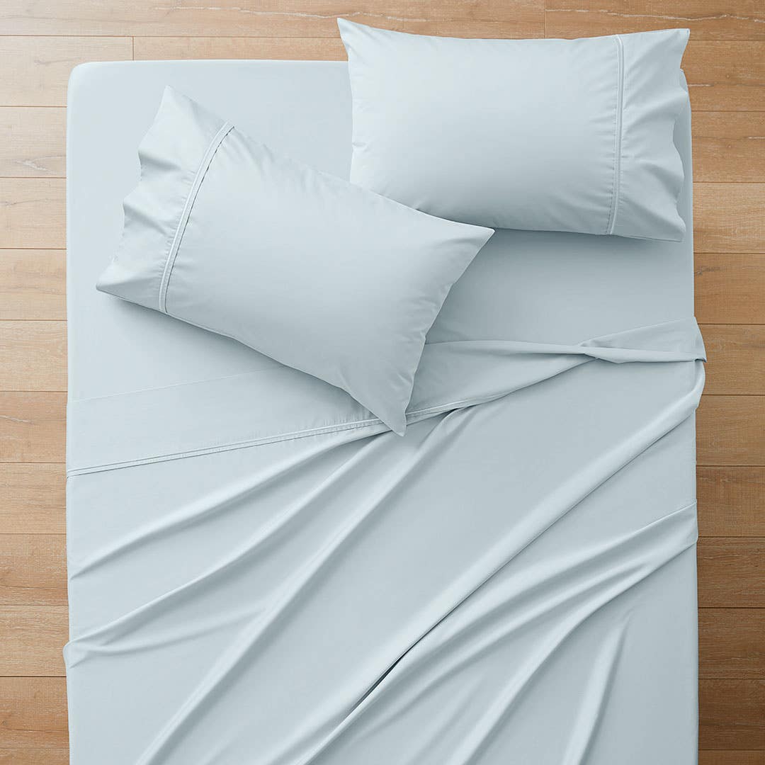 Blue queen deals sheet set