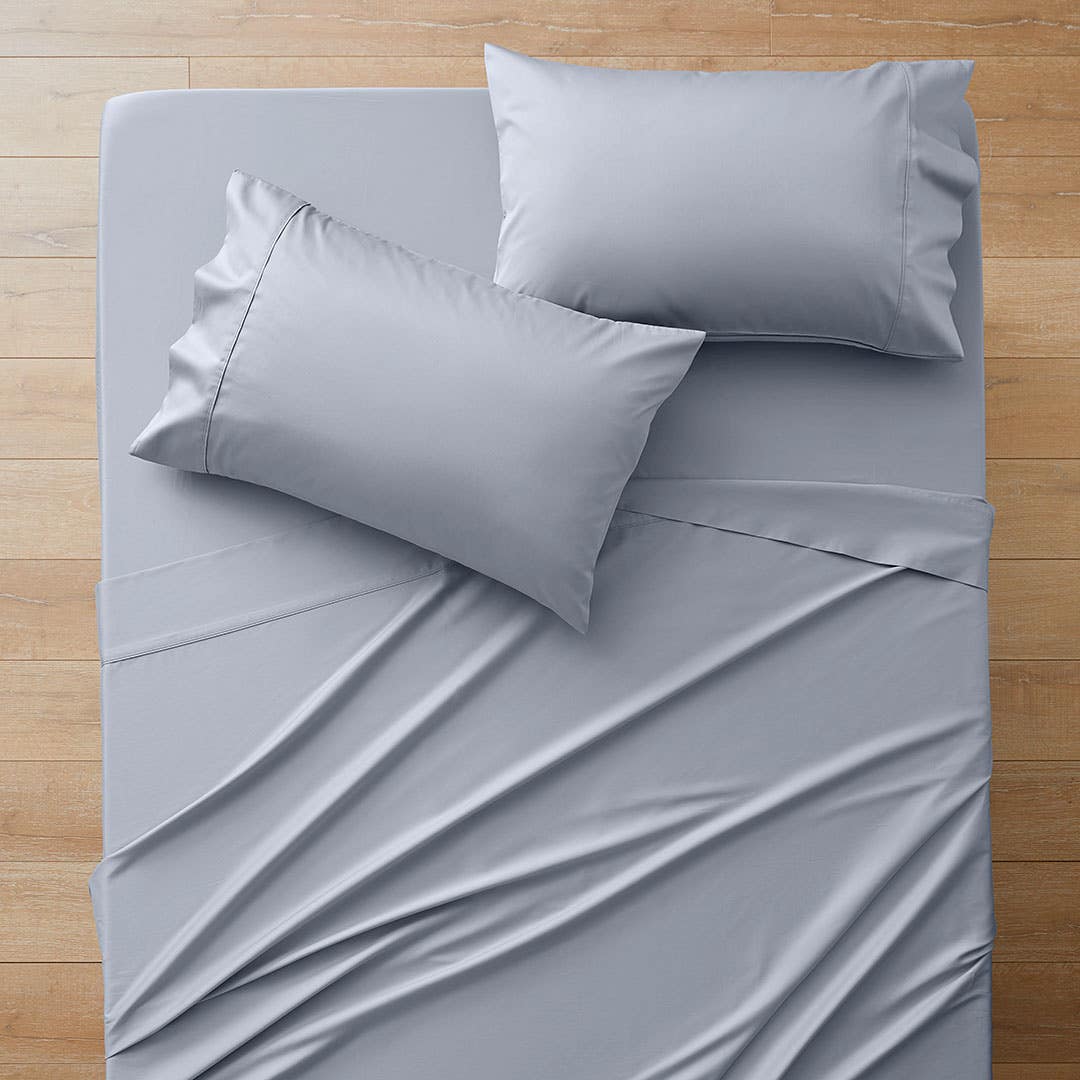 Buy York Sheet Set Silver Grey Online Bed Bath N Table