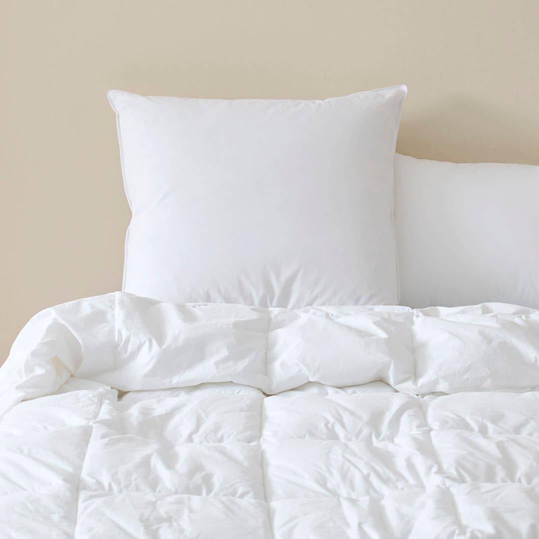 Classic European Goose Feather Pillow