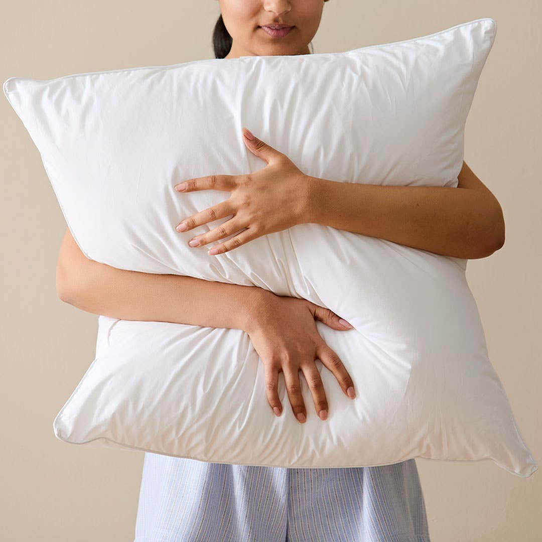 European pillows on bed clearance