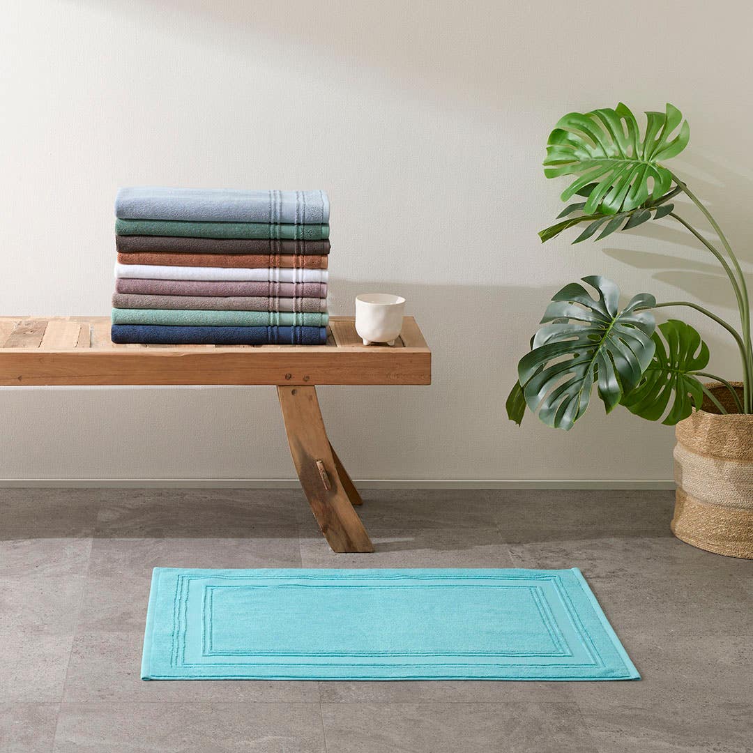 Turquoise bath mats and towels clearance