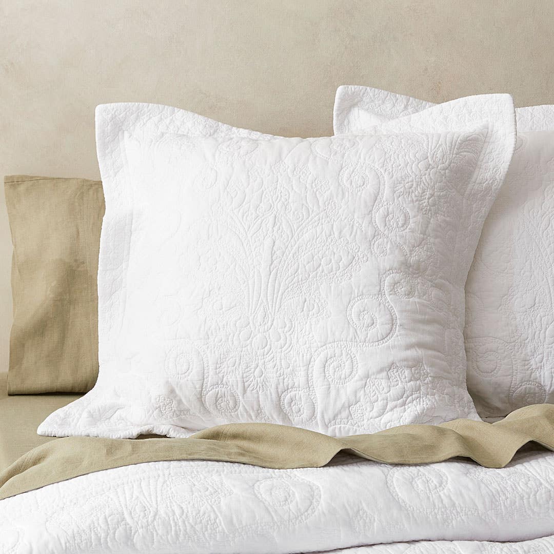 European pillowcases top