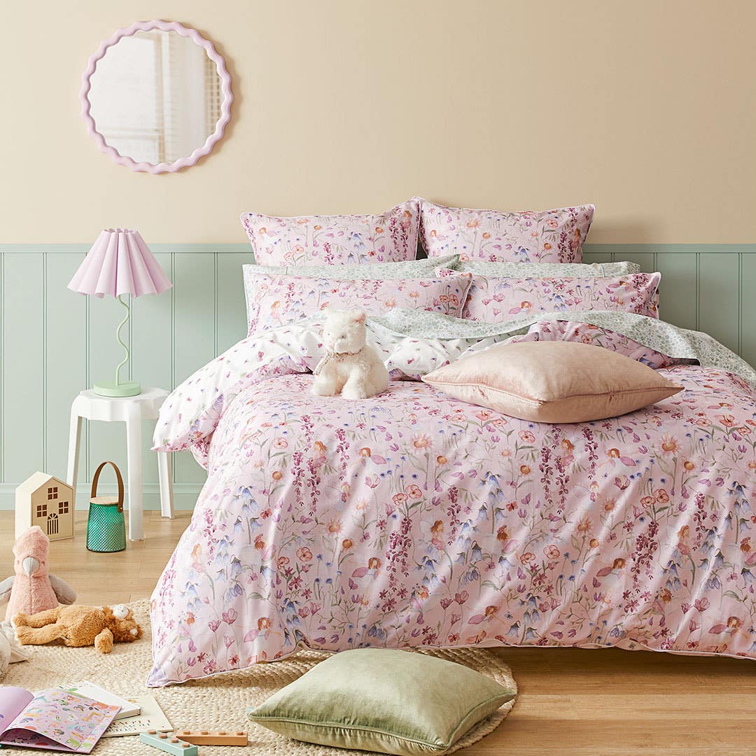 Baby pink doona cover cheap