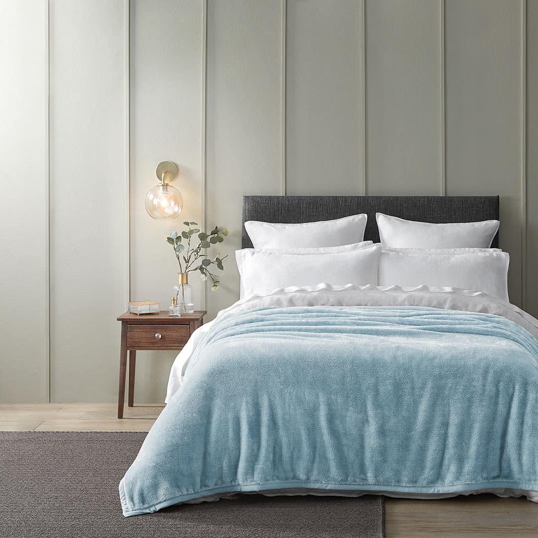 Buy Luxton Blanket Duck Egg Online Bed Bath N Table