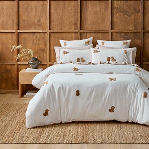 Ruby Embroidered Cavoodle Quilt Cover