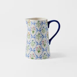 Bluebonnet Pitcher Shop Floral Bow Pitcher Online | Bed Bath N' Table