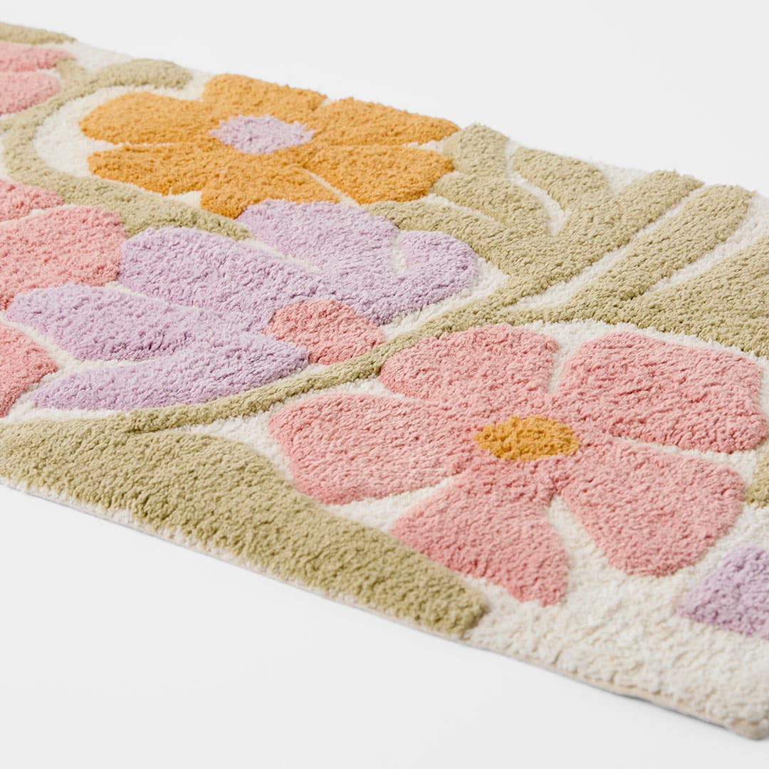 Shop Mabel Flower Bath Runner Online | Bed Bath N' Table