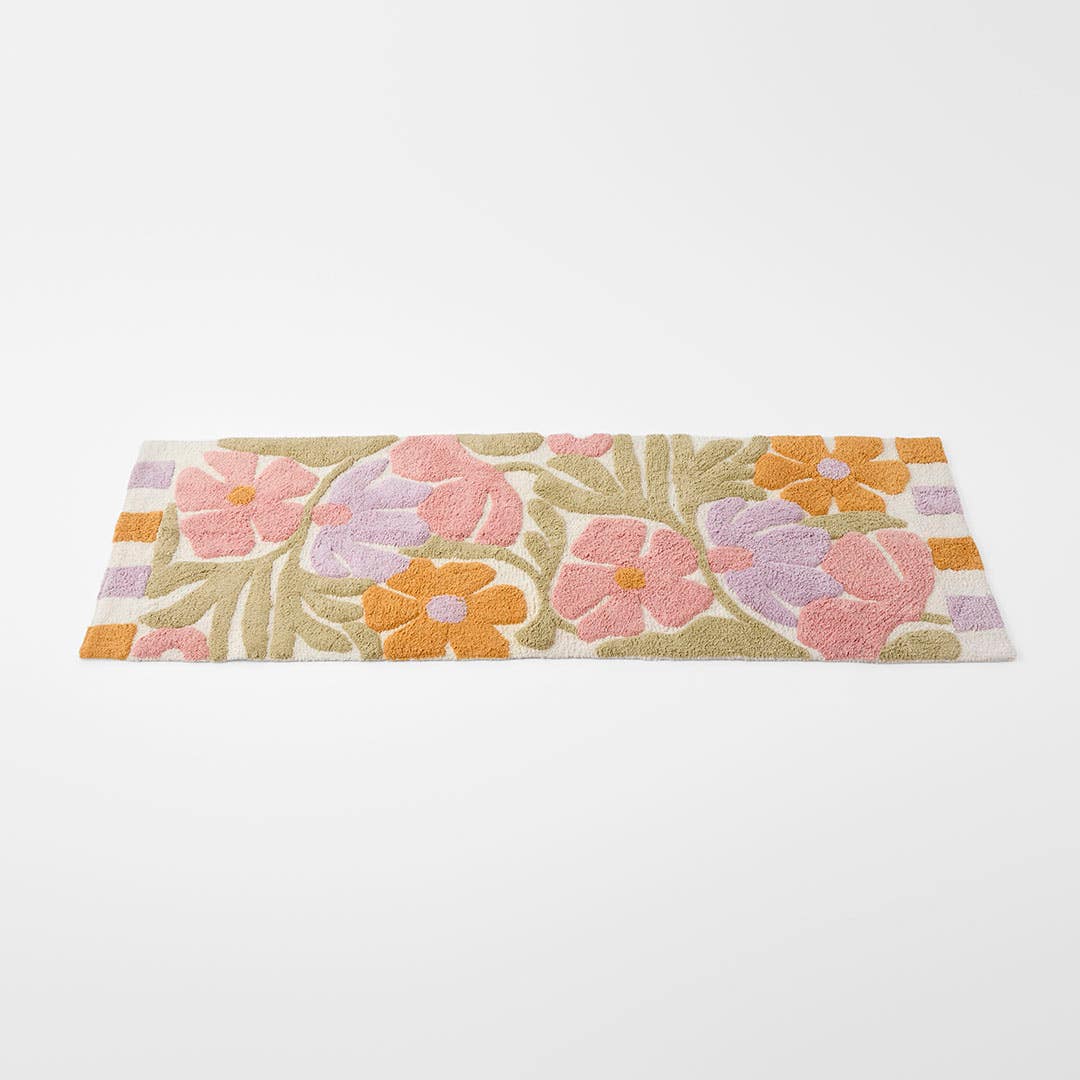 Shop Mabel Flower Bath Runner Online | Bed Bath N' Table