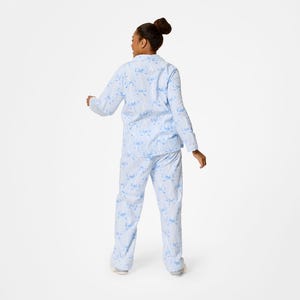 Pretty Bows Flanelette Pyjamas - Blue