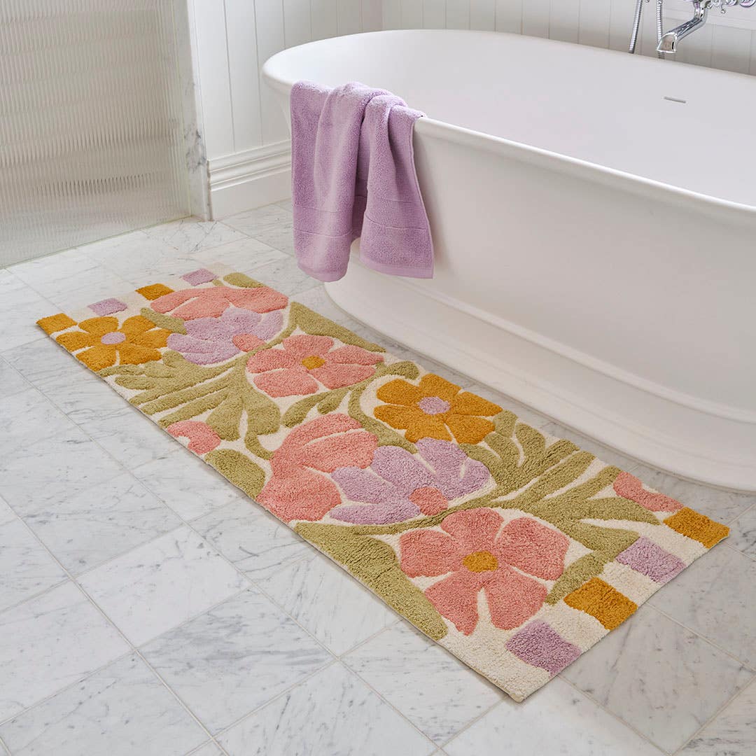 Shop Mabel Flower Bath Runner Online | Bed Bath N' Table