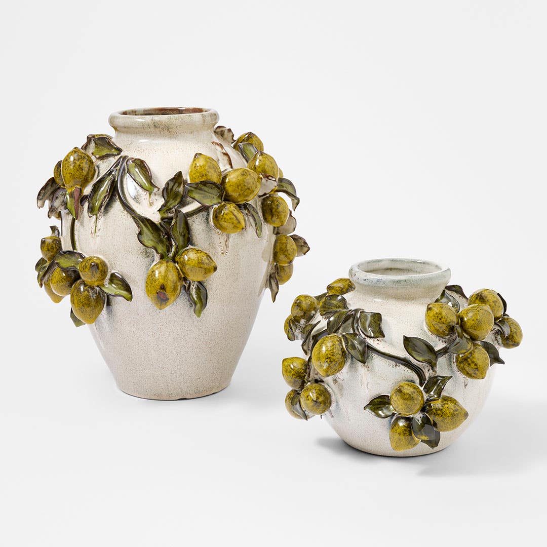 Lemon Tall Ceramic 3D Vase