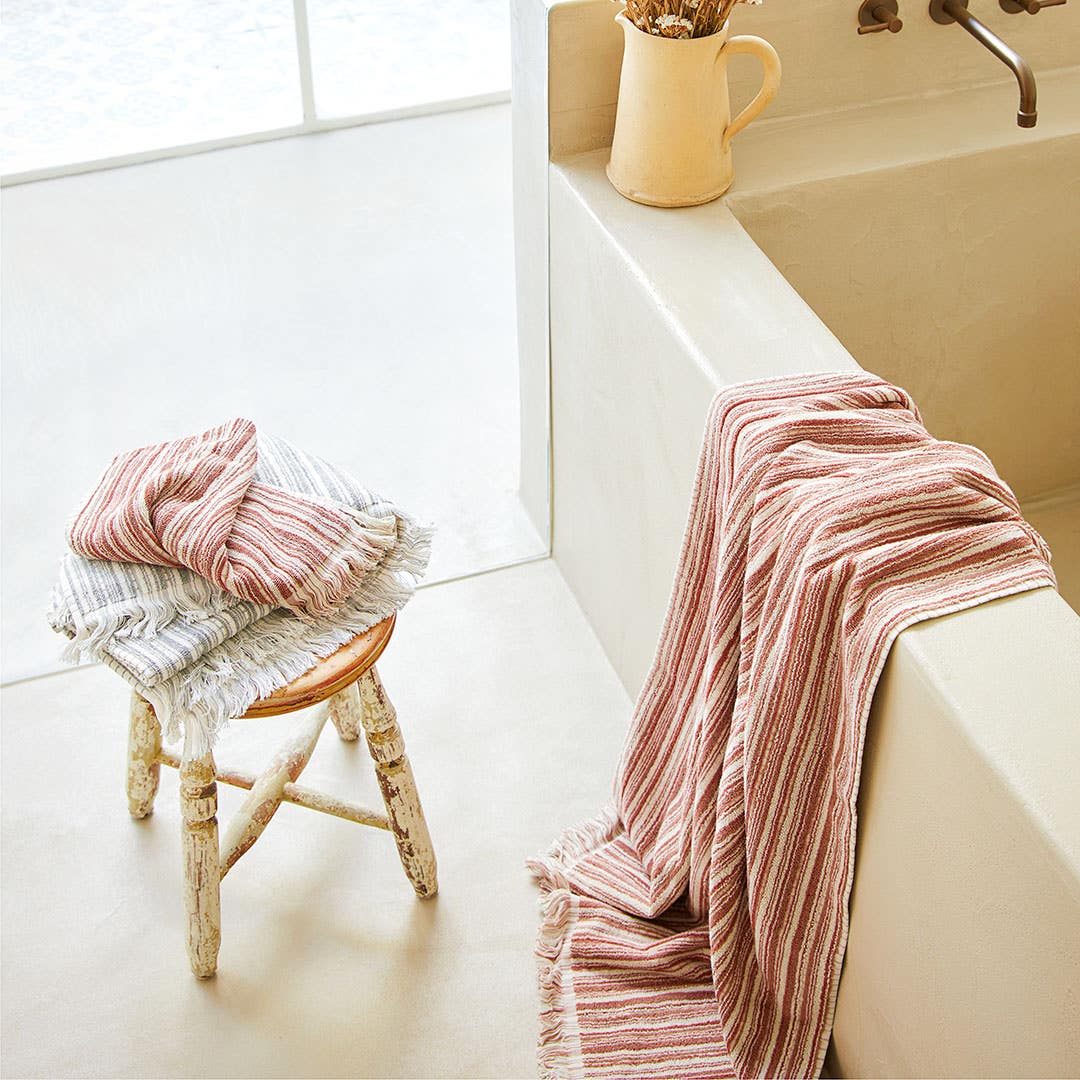 Bed bath and table hand towels top