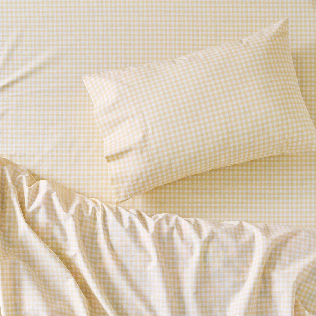 Shop Lemon Check Sheet Set Online | Bed Bath N' Table