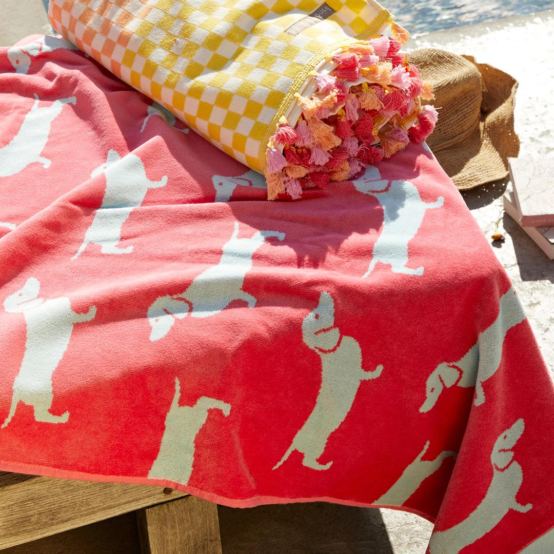 Buy Bailey Beach Towel Pink Mint Online Bed Bath N Table