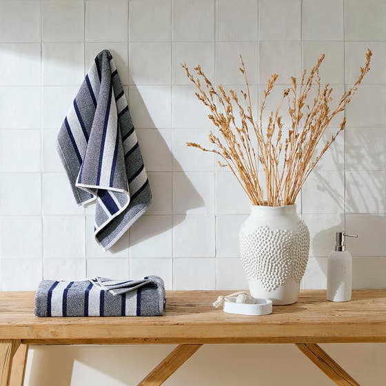 Neve Wide Stripe Turkish Cotton Towel