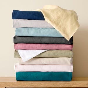 Milano Linen Sheet Set - Rosewood