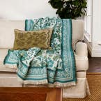 Lulu Floral Knitted Throw